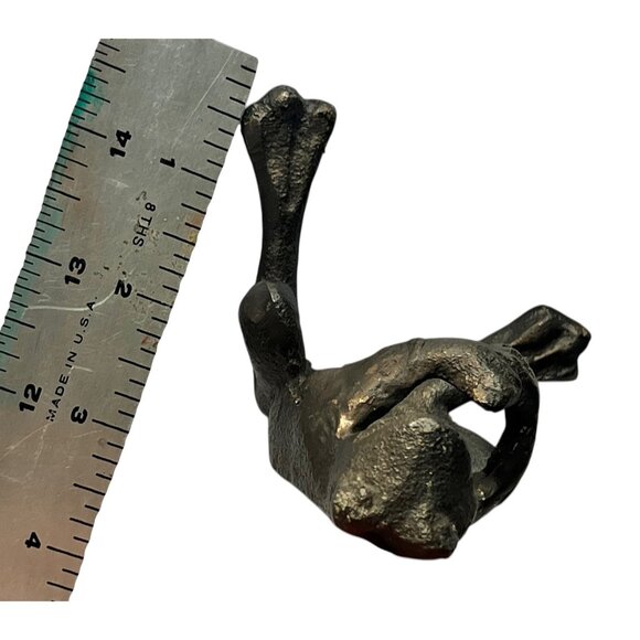 Cast Iron Frog-Shaped Pen Flower or Scissors Holder Desk Organizer 3.5" T Black - Picture 11 of 13